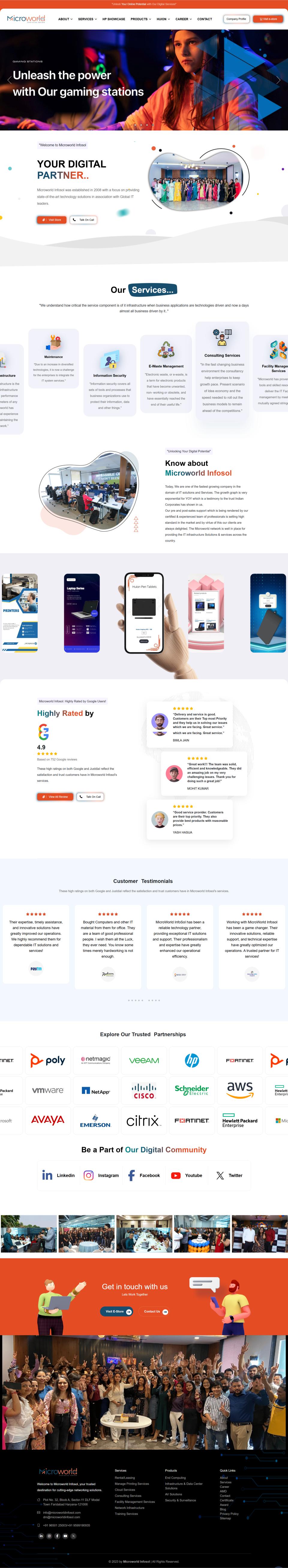 Microworld Infosol – IT Solutions & Gaming Products Website